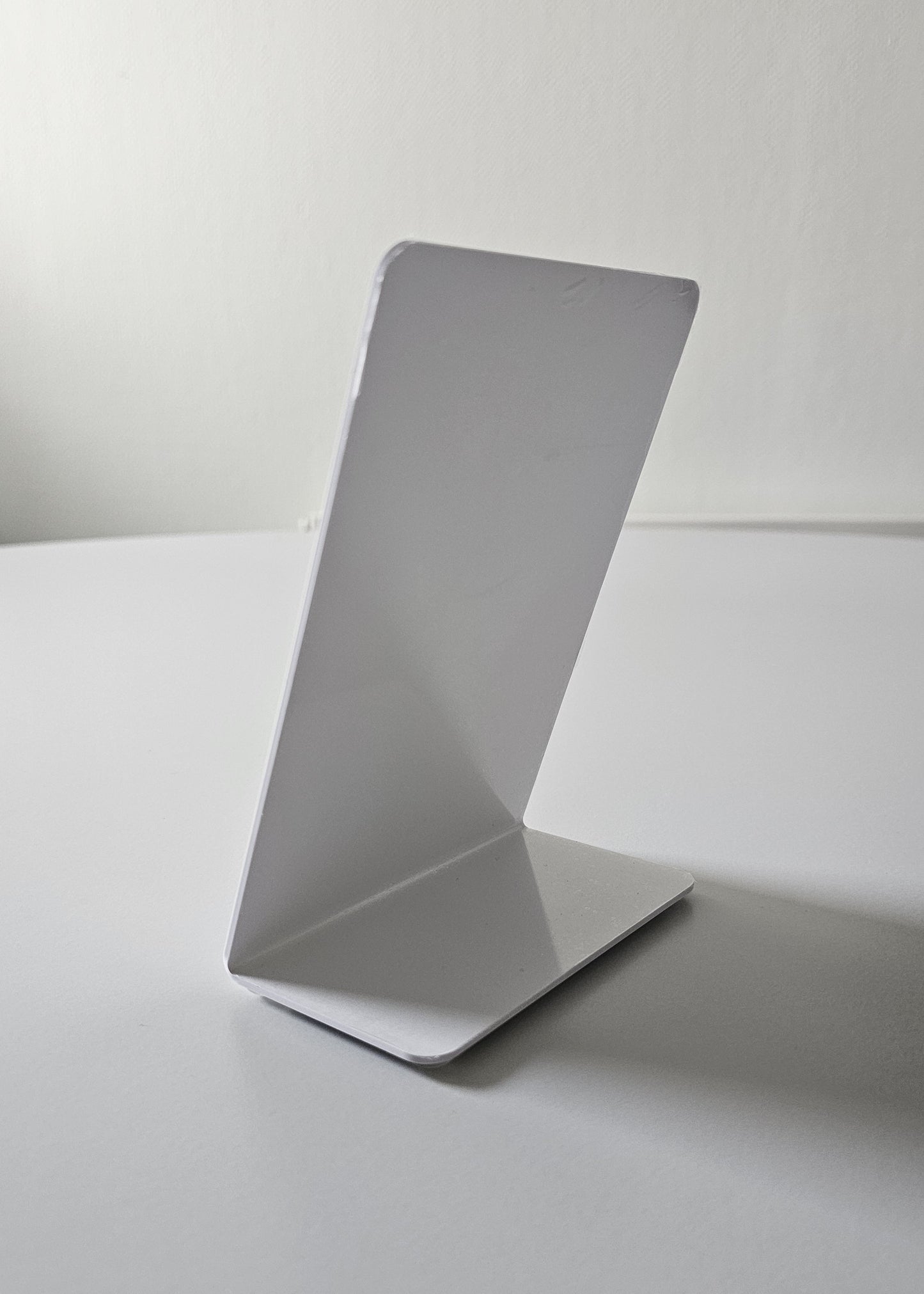 Tischaufsteller PVC gross weiss