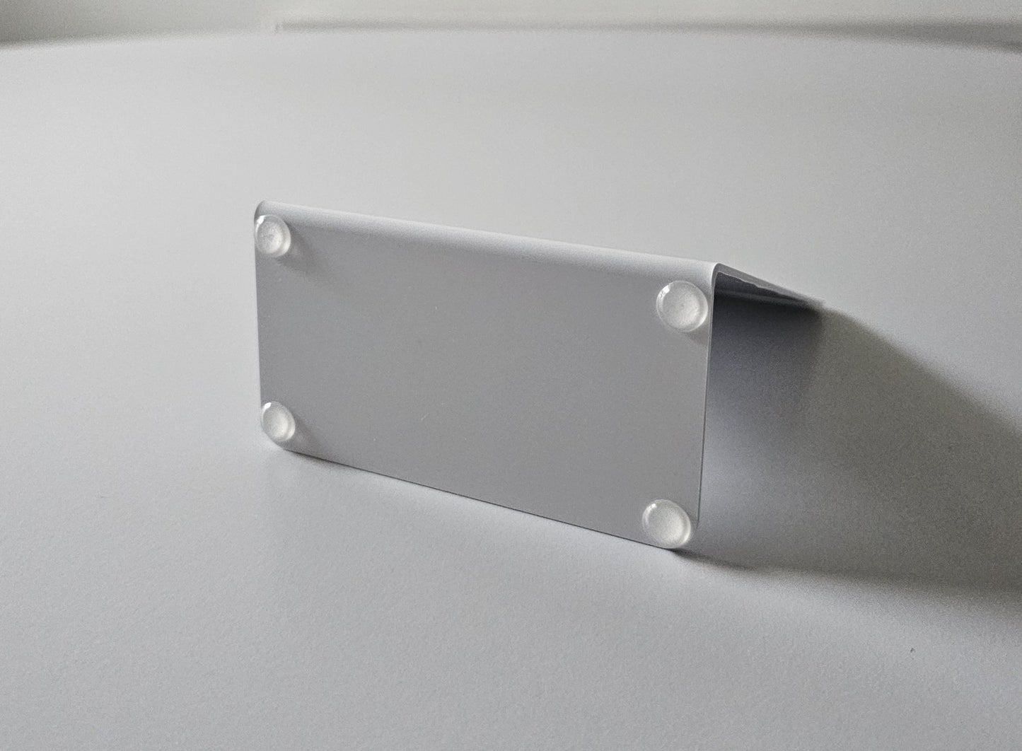 Tischaufsteller PVC gross weiss