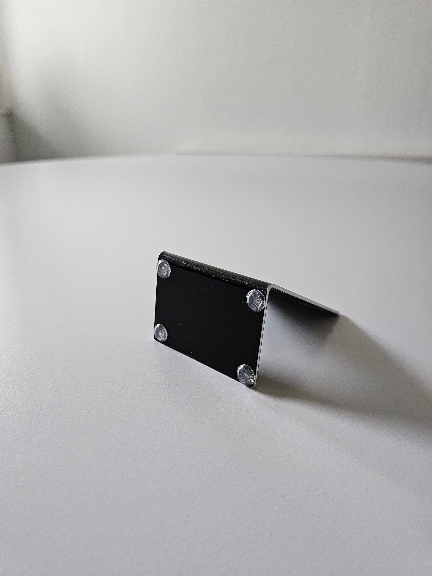 Tischaufsteller PVC klein schwarz