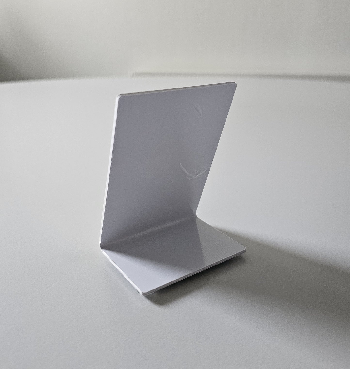 Tischaufsteller PVC klein weiss
