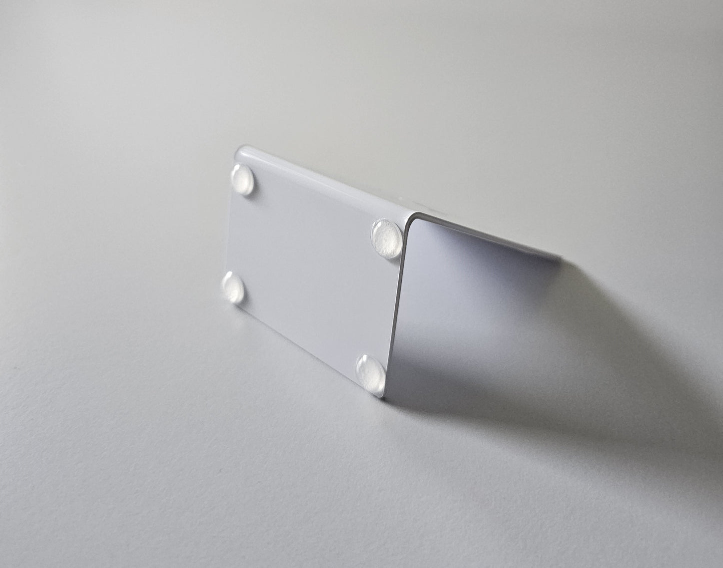 Tischaufsteller PVC klein weiss