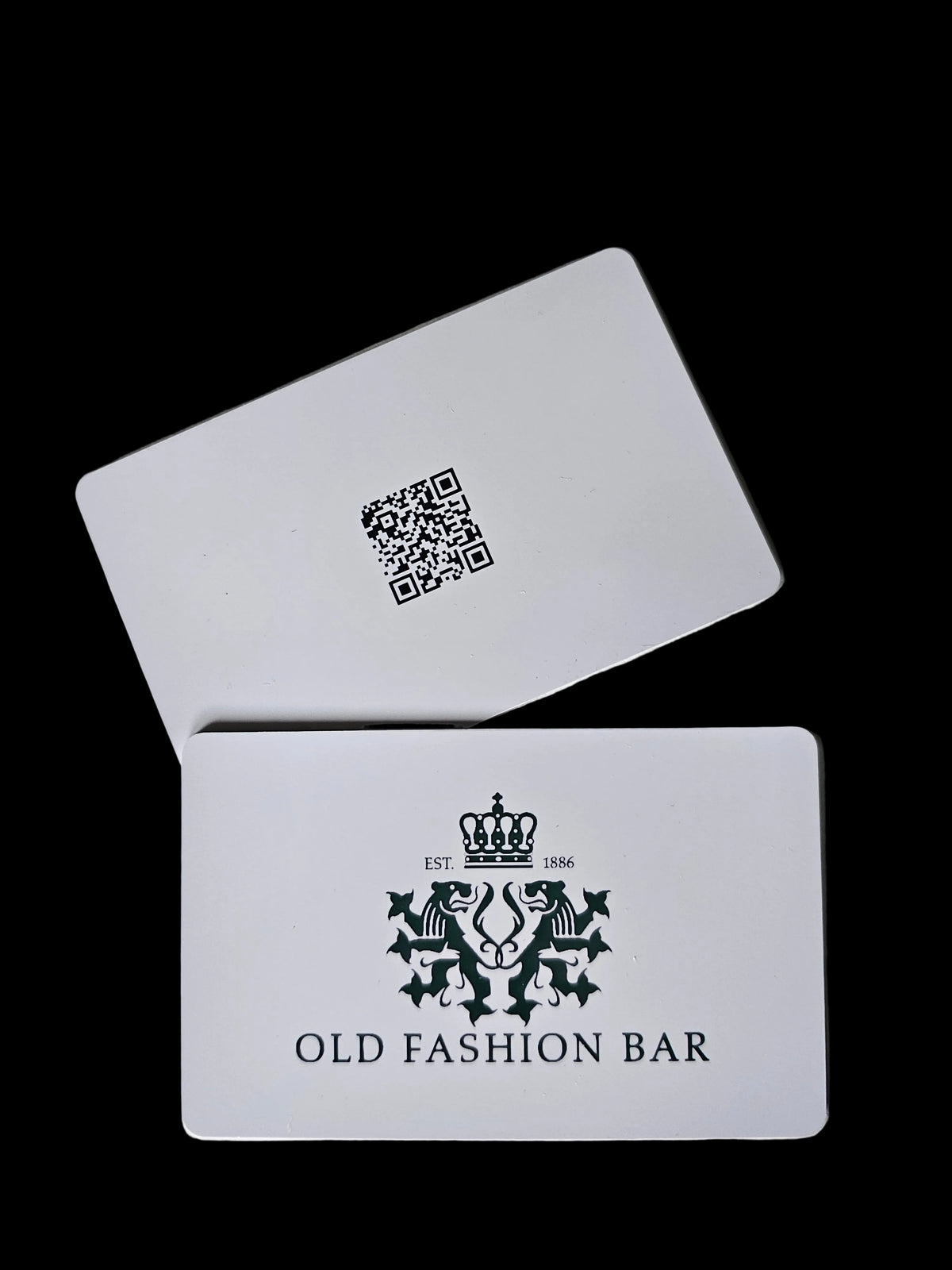 NFC Business Card white with your logo and QR code